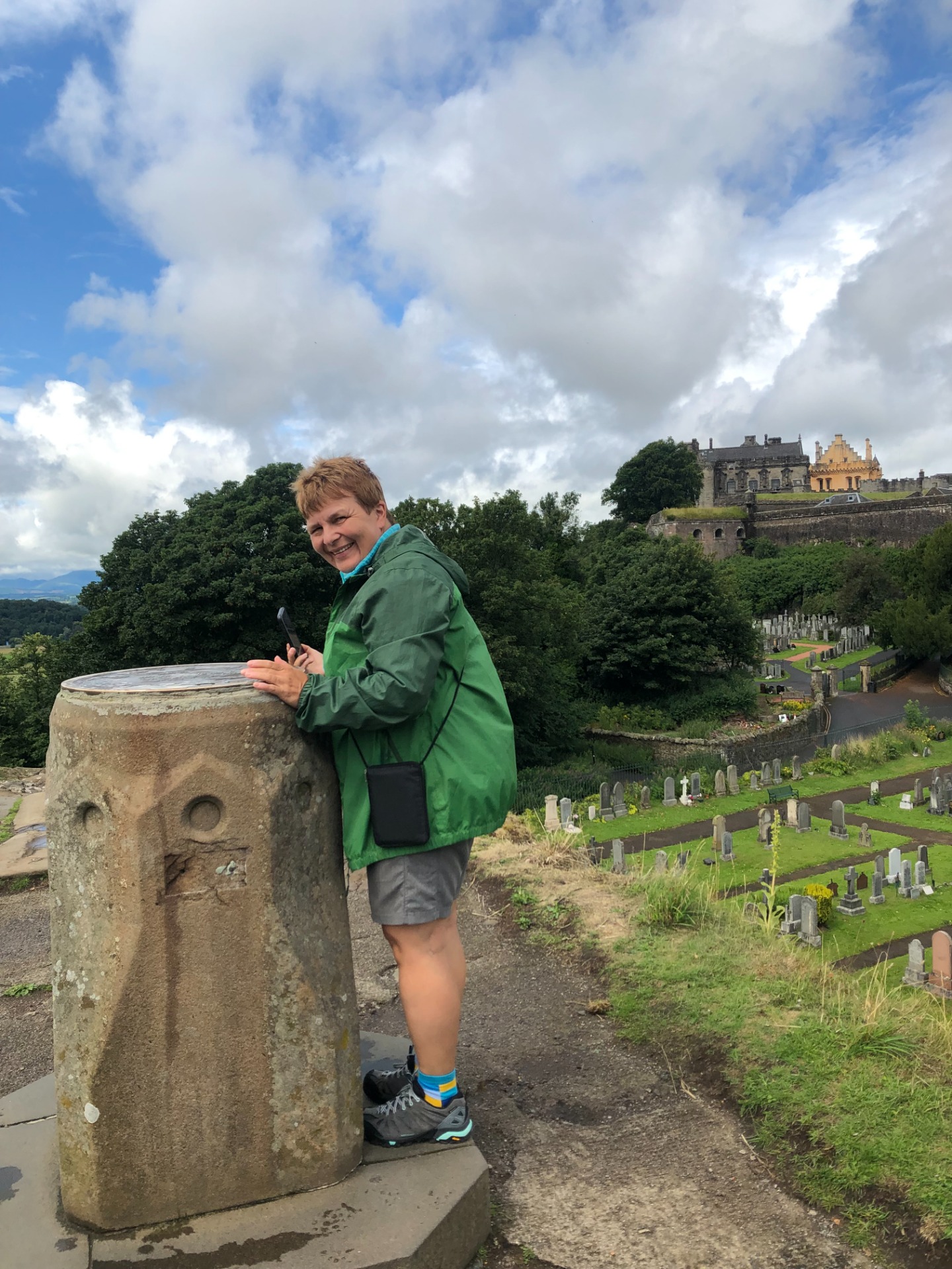 Maminka a Stirling Castle v pozadí
