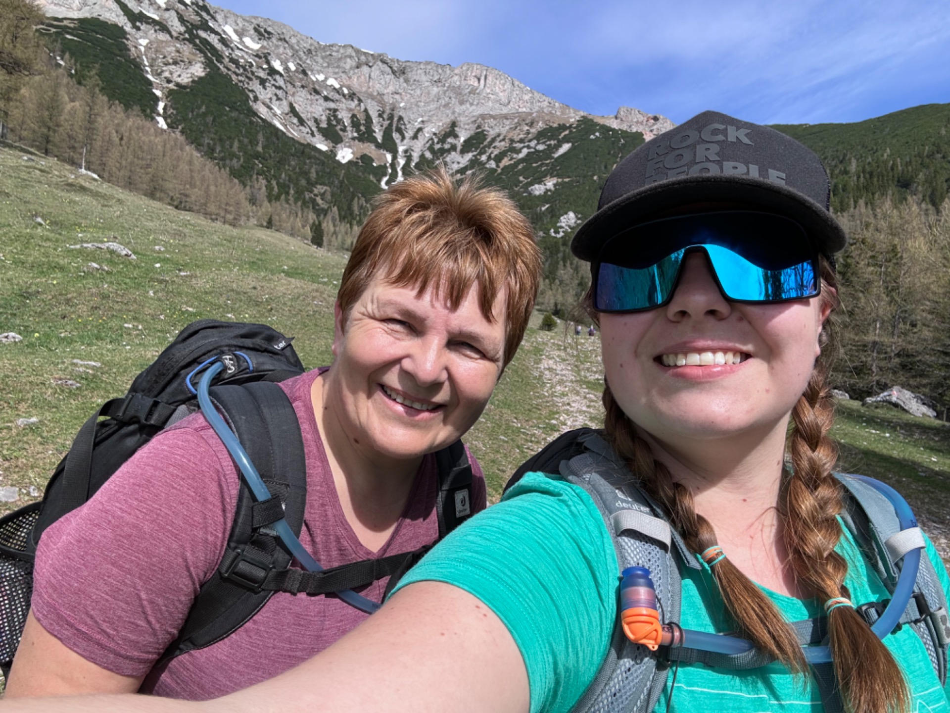 Parta Hic při výstupu na Heukuppe